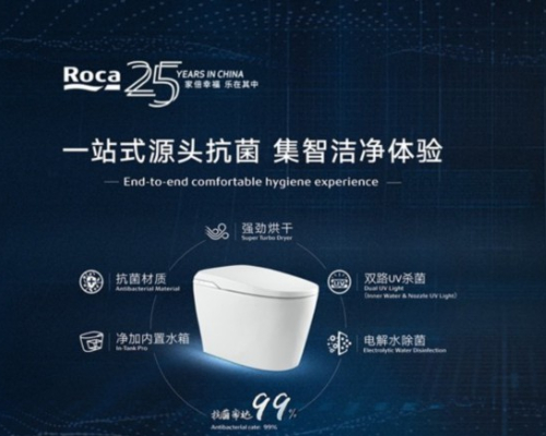 Roca乐家智能马桶荣誉一体式智能座厕京东超前发布，持续深度合作
